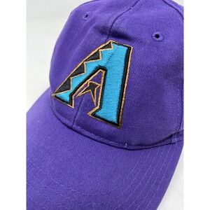 VTG Arizona‎ Diamondbacks Cap Hat 90s Adjustable Hat Purple Embroidered